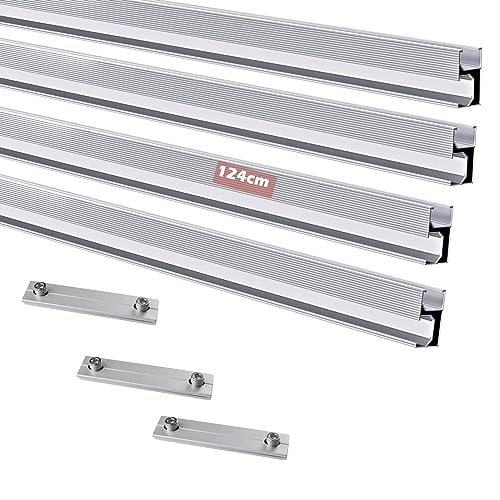 Warmfay Solarpanel Halterung Aluprofil,Dachhalterung Solarmodul PV Montageschiene 4 X113.4cm schienen und 3 X Profilverbinder,halterung für solarmodule,Balkonkraftwerk Befestigung Ziegeldach Set Warmfay Solarpanel Halterung Aluprofil,Dachhalterung Solarmodul PV Montageschiene 4 X113.4cm schienen und 3 X Profilverbinder,halterung für solarmodule,Balkonkraftwerk Befestigung Ziegeldach Set von Warmfay