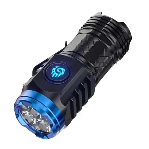 Mini-Taschenlampe mit dreiäugigem Monster,LED Taschenlampe Extrem Helle,Aufladbar Taschenlampen mit 5 Lichtmodi,Handheld klein Taschenlampe ,Wasserdichte Mini Handlampe für Camping Notfall (Schwarz) Mini-Taschenlampe mit dreiäugigem Monster,LED Taschenlampe Extrem Helle,Aufladbar Taschenlampen mit 5 Lichtmodi,Handheld klein Taschenlampe ,Wasserdichte Mini Handlampe für Camping Notfall (Schwarz) von Warmfunn