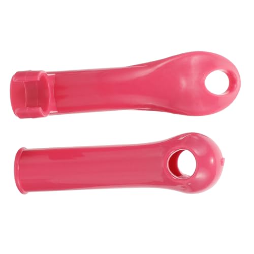 Warmhm 1 Satz Besenstiel Moppgriffe Kehrschaufelstangengriff Moppgriff-endkappe Harris-Pole-aufsätze Austausch des Griffs des Kehrschaufelstiels Rosa Plastik Besenhalter Ersetzen von Warmhm