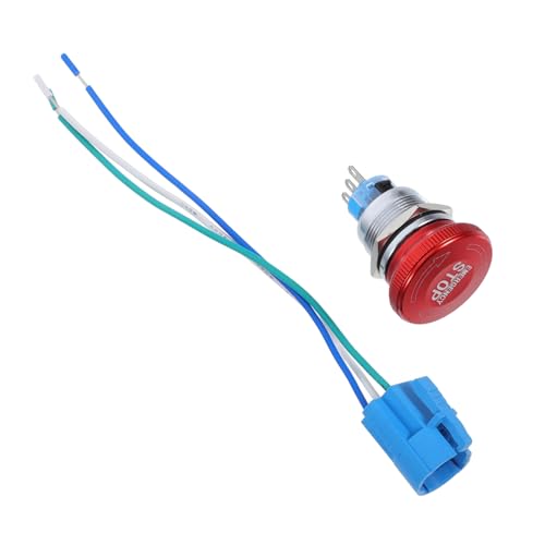 Warmhm 1 Satz Not Aus Schalter mit Pin für Industrielle Latching Stop Switch für Schnelle Notabschaltung Effizienter Betrieb Produktionsumgebungen Warmhm 1 Satz Not Aus Schalter mit Pin für Industrielle Latching Stop Switch für Schnelle Notabschaltung Effizienter Betrieb Produktionsumgebungen von Warmhm