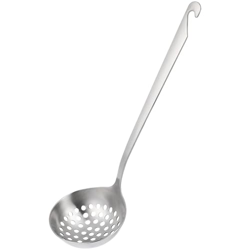 Warmhm 1 Stück Schöpfkelle mit Haken Hochwertige Abseihhilfe für Hot Pot Rostfrei Ergonomischer Griff für Frittieren Gemüse und Warmhm 1 Stück Schöpfkelle mit Haken Hochwertige Abseihhilfe für Hot Pot Rostfrei Ergonomischer Griff für Frittieren Gemüse und von Warmhm