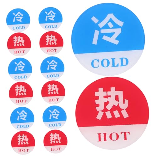 Warmhm 10 Paare Acryl Heiß kalt Symbol Rund Wasserhahn Indikator Warnschild für Küche Bad Hotel Langlebig Sichtbar Geeignet Warmhm 10 Paare Acryl Heiß kalt Symbol Rund Wasserhahn Indikator Warnschild für Küche Bad Hotel Langlebig Sichtbar Geeignet von Warmhm