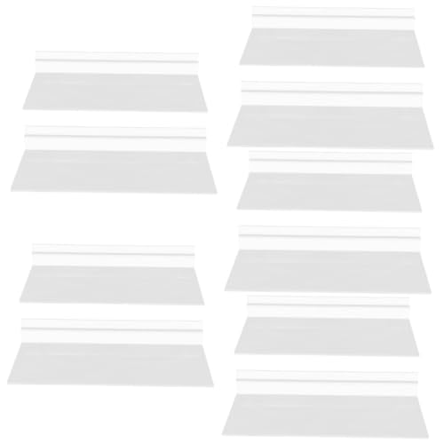 Warmhm 10 Stck. Transparente Wandregale aus Belastbare Schuhregale für Slatwall Platzsparende Vielseitige Wandhalterung zur Schuhaufbewahrung für Verschiedene Schuhgrößen von Warmhm