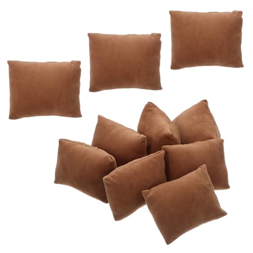 Warmhm 10 Stück Kleine Uhrenkissen aus Weichem Flanell Schmuckdisplay Kissen für Armbänder und Uhren Elegantes Tragbares Aufbewahrungspolster für Schmuckbox und Reise von Warmhm