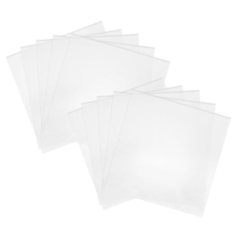 Warmhm Außenhüllen für Vinyl Schallplatten Kunststoffhüllen Schützende Transparente Schutzhüllen 10 Stück für Aufbewahrung und Schutz Ihrer Schallplattensammlung von Warmhm