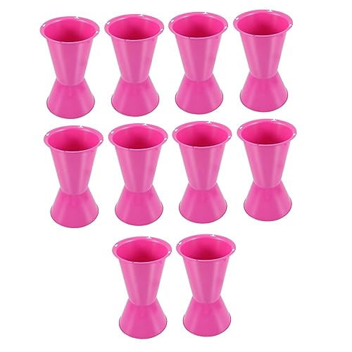 Warmhm 10St Eimer Blumenstrauß unten gärfass gärtopf The weddi hohzeitdeko Blumenständer für den Blumenarrangement schmücken unzerbrechlich Vase Braut Material Plastik von Warmhm