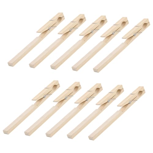 Warmhm 10 Stück Teiliges Bambus Reagenzglas Klemmen Stabiles Labor Testrohr Halter mit Langem Griff für Sichere Fixierung bei Chemischen Experimenten und Versuchen Warmhm 10 Stück Teiliges Bambus Reagenzglas Klemmen Stabiles Labor Testrohr Halter mit Langem Griff für Sichere Fixierung bei Chemischen Experimenten und Versuchen von Warmhm