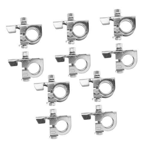 Warmhm 10 Stück Teiliges Batteriepol-klemmanschluss- Schnelles Trennsystem Hochleitfähige Funkenfreie Batterieklemmen für Pkw Lkw Bau Nutzfahrzeuge Langlebig und Wartungsfreundlich von Warmhm