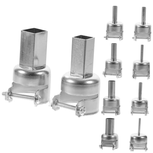 Warmhm 10 Stück Teiliges Hot Air Soldering Nozzles aus Langlebigem Eisen Präzise Gefertigt mit Guter Dichtung Geeignet für Heißluftlötgeräte Vielseitig Einsetzbar für Verschiedene Warmhm 10 Stück Teiliges Hot Air Soldering Nozzles aus Langlebigem Eisen Präzise Gefertigt mit Guter Dichtung Geeignet für Heißluftlötgeräte Vielseitig Einsetzbar für Verschiedene von Warmhm
