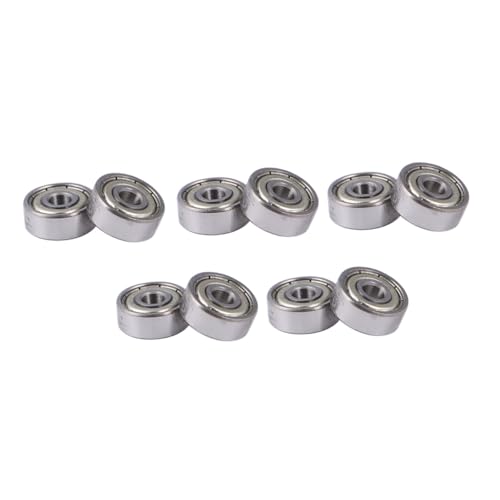 Warmhm 10 Stück Teiliges Miniatur rillenkugellager Doppelmetall dichtung Hochpräzise Lager für Kleine Motoren Traktoren Langlebig Stabil von Warmhm