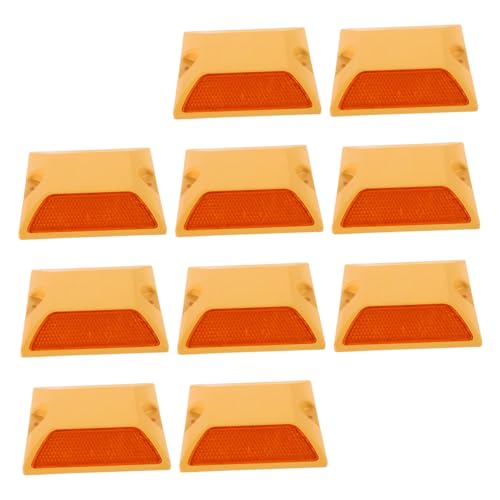 Warmhm 10 Stück Teiliges Reflektierende Kunststoff pflastersteine Straßenmarkierungen Doppelseitig Reflektierend Hohe Sichtbarkeit für Einfahrt Gehweg Straßenverkehrsschutz Gelb Warmhm 10 Stück Teiliges Reflektierende Kunststoff pflastersteine Straßenmarkierungen Doppelseitig Reflektierend Hohe Sichtbarkeit für Einfahrt Gehweg Straßenverkehrsschutz Gelb von Warmhm