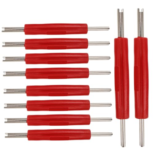 Warmhm 10 Stück Teiliges Ventilschaft Werkzeugset für Auto Reparaturen Multifunktionales Ventilkern Entferner Set für Reifen und Klimaanlagen Service Warmhm 10 Stück Teiliges Ventilschaft Werkzeugset für Auto Reparaturen Multifunktionales Ventilkern Entferner Set für Reifen und Klimaanlagen Service von Warmhm