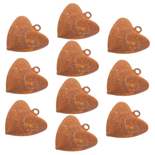 Warmhm 10 Stück Vintage Herzform Glocken Teiliges Rustikale Metallglocken für DIY Weihnachtsdekoration Handgefertigte Ornamente für Wreaths Kamin und Hochzeiten Warmhm 10 Stück Vintage Herzform Glocken Teiliges Rustikale Metallglocken für DIY Weihnachtsdekoration Handgefertigte Ornamente für Wreaths Kamin und Hochzeiten von Warmhm