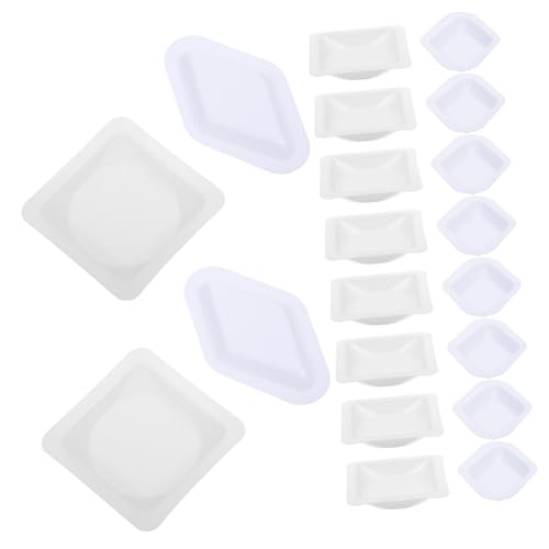 Warmhm 100 Stck Kunststoff Waagschalen mit Abgeschrägten Kanten Labor Wiegeschalen und Pulverwiegeteller Leicht Kompakt Praktisch für Präzises Wägen im Laborgebrauch von Warmhm