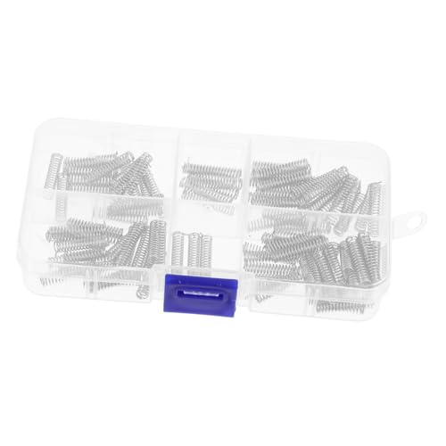 Warmhm 100 Stück Teiliges Mini druckfedern aus Edelstahl Kompakte Mechanische Federn für DIY Reparaturen Vielseitig Einsetzbar bei Türen Vorhängen und Autos Tragbar und Langlebig von Warmhm