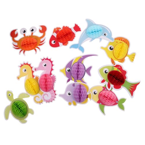 Warmhm 11 Stück Teiliges Ocean Animals Theme Party Dekor mit Hängenden Wabenbällen Vielseitige Sommerdeko für Strand Pool Kindergeburtstag und Geschäftsräume Blaues Meer Tier Motiv für Warmhm 11 Stück Teiliges Ocean Animals Theme Party Dekor mit Hängenden Wabenbällen Vielseitige Sommerdeko für Strand Pool Kindergeburtstag und Geschäftsräume Blaues Meer Tier Motiv für von Warmhm