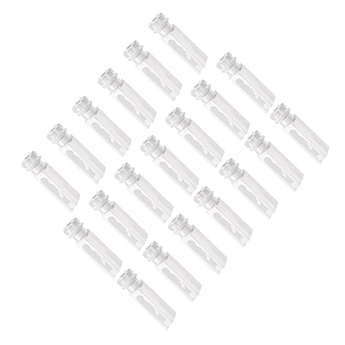 Warmhm 12 Sätze Vertikale Blindschaft Ersatz-Reparaturlaschen - Weiße Trägerclips Und Haken Für Lamellenvorhang Ersatzteile Zur Sicheren Befestigung Von Gardinenlamellen von Warmhm