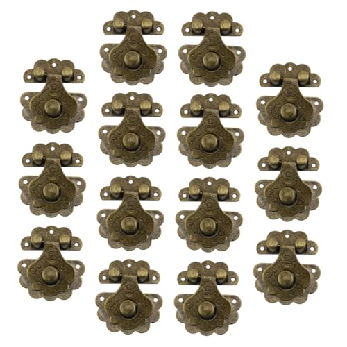 Warmhm 14 Stück Teiliges Vintage Hasp Schloss Antike Schrankverschluss Riegel für Schmuckkästchen Holzbox Werkzeugkiste Einfache Montage Retro Design Sicher und Dekorativ Warmhm 14 Stück Teiliges Vintage Hasp Schloss Antike Schrankverschluss Riegel für Schmuckkästchen Holzbox Werkzeugkiste Einfache Montage Retro Design Sicher und Dekorativ von Warmhm
