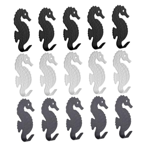 Warmhm 15 Stück Starke Selbstklebende Haken Nahtlose Wandhaken für Küche Bad Dekorative Seetier Designs für Handtücher Kleidung und Bohren Installieren Warmhm 15 Stück Starke Selbstklebende Haken Nahtlose Wandhaken für Küche Bad Dekorative Seetier Designs für Handtücher Kleidung und Bohren Installieren von Warmhm