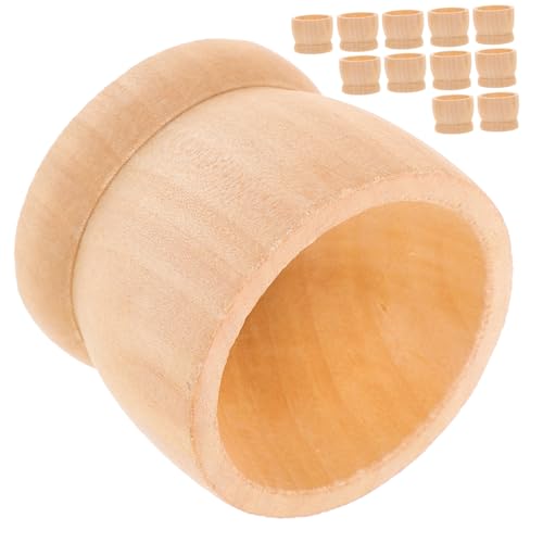 Warmhm 15 Stück Teiliges Holz Eierhalter DIY Halterung mit Glatter Oberfläche Sicherer Langlebiger Holzständer für Kreative Frühlings und Osterdekoration Vielseitig für Eierbemalen und von Warmhm