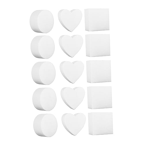 Warmhm 15 Stück Teiliges Weiße Kuchenformen aus DIY Bemalte Formen für Backen Runde Herz und Quadratische Modelle für Kuchen Seifen und Desserts Leicht zu Reinigen und Flexibel der Warmhm 15 Stück Teiliges Weiße Kuchenformen aus DIY Bemalte Formen für Backen Runde Herz und Quadratische Modelle für Kuchen Seifen und Desserts Leicht zu Reinigen und Flexibel der von Warmhm