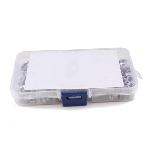 Warmhm 190 Stück Teiliges Schrauben Muttern set aus Edelstahl mit Teil Flachrundkopf Innensechskant Inklusive Schraubenschlüssel und Transparenter Aufbewahrungsbox für Holz Warmhm 190 Stück Teiliges Schrauben Muttern set aus Edelstahl mit Teil Flachrundkopf Innensechskant Inklusive Schraubenschlüssel und Transparenter Aufbewahrungsbox für Holz von Warmhm