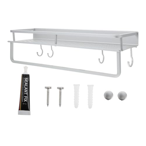 Warmhm 1Satz Badezimmer Wandregal Multifunktionales Hängeregal Für Bad Bohren Aus Hochwertigem Material Zur Organisation Von Toilettenartikeln Warmhm 1Satz Badezimmer Wandregal Multifunktionales Hängeregal Für Bad Bohren Aus Hochwertigem Material Zur Organisation Von Toilettenartikeln von Warmhm