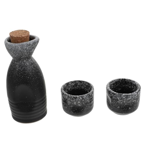 Warmhm 1Satz Japanisches Sake Set mit Keramik Sake Pot und Multifunktionale Weinservier Set für Hochzeiten und Alltag Verarbeitung Sicheres Material Glatte von Warmhm