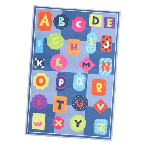 Warmhm Spielteppich für Kinder 1Stück Dekorative Matte aus Polyester Farbenfroher Innenbereichsteppich Geeignet für Spielzimmer und Kindergarten mit Hüpfspiel Design von Warmhm