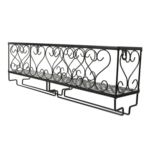 Warmhm 1Stück Wandmontierter Weinhalter Für Weingläser Und Flaschen Multifunktionales Für Bar Und Wohnzimmer Stilvolles Display Rack von Warmhm