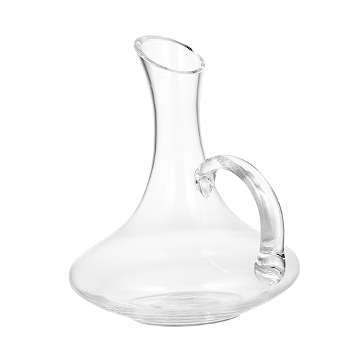 Warmhm 1Stück Weinkaraffe aus Bleifreiem mit Henkel Eleganter Dekanter für Rotwein Stilvolle Getränkeverteilung Dekoration für Zuhause und Besondere Anlässe Warmhm 1Stück Weinkaraffe aus Bleifreiem mit Henkel Eleganter Dekanter für Rotwein Stilvolle Getränkeverteilung Dekoration für Zuhause und Besondere Anlässe von Warmhm