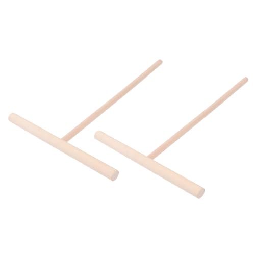 Warmhm 2 Stck Holz Teigverteiler Küchenutensil für Gleichmäßiges Pancake Verteilen Langlebiges Sicheres Holzmaterial Geeignet für Pfanne und Pfannkuchen Zubereitung von Warmhm
