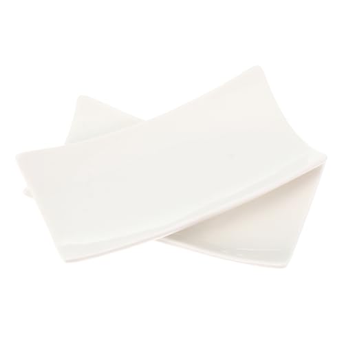 Warmhm 2Stücke Keramik Handtuchablage Rechteckige Aufbewahrungsschale für Feuchte Handtücher und Snacks Praktisches Tablett für Küche und Bad Einfache Reinigung Langlebig und Vielseitig Einsetzbar von Warmhm