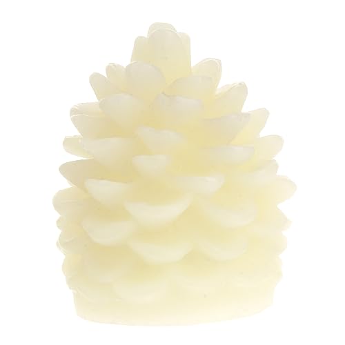 Warmhm 2 Stk Pine Cones Tannenzapfenförmige Nachtlichter Geführter Flammenloser Tannenzapfen Geführte Kerzen Weihnachtsnachtlicht Urlaub Tannenzapfen Kerzen Teelicht Paraffin von Warmhm