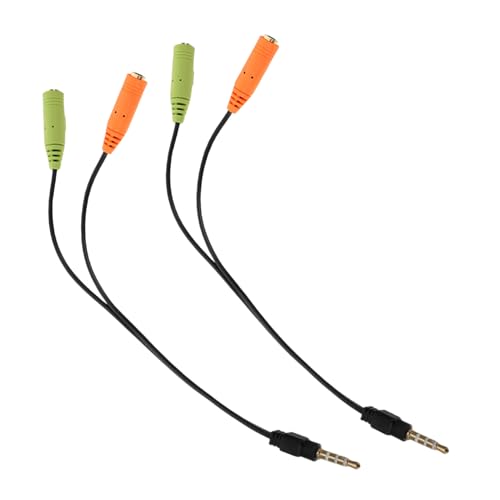 Warmhm 2 Stück Adapter für Headset und Mikrofon Kompatibel mit Pc und Smartphone Stabile Verbindung Geräuschreduzierung Leicht und Tragbar Warmhm 2 Stück Adapter für Headset und Mikrofon Kompatibel mit Pc und Smartphone Stabile Verbindung Geräuschreduzierung Leicht und Tragbar von Warmhm
