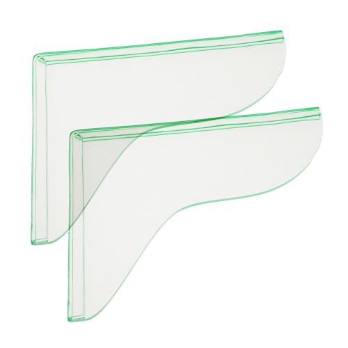 Warmhm 2 Stück Badewannen-spritzschutz Abdeckung Bewachen Groß Spritzschutz Für Die Dusche Spüle Splash Guard Schwarz Sprühen Montiert Wasser Transparent Acryl von Warmhm