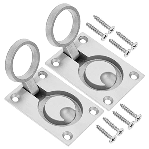 Warmhm 2 Stücke Versenkter Luke Zuggriff für Boote Langlebiger Flush Latch für Decks und Schränke Marine Anwendung von Warmhm
