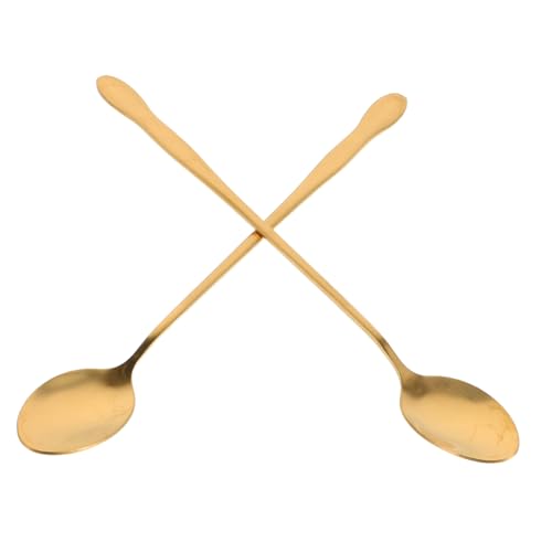 Warmhm 2 Stück Edelstahl Löffel mit Langem Griff Hitzebeständig Polierte Oberfläche Vielseitig als Hot Pot Schöpflöffel und Kaffeemixer für Küche und Gastronomie Lang Goldfarben Warmhm 2 Stück Edelstahl Löffel mit Langem Griff Hitzebeständig Polierte Oberfläche Vielseitig als Hot Pot Schöpflöffel und Kaffeemixer für Küche und Gastronomie Lang Goldfarben von Warmhm