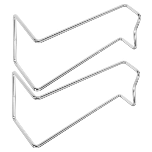 Warmhm 2 Stück Edelstahl Weinflaschenhalter Freistehend Stabiles Design Platzsparend Moderner Weinständer für Küche Bar Tisch Weinflaschenaufbewahrung von Warmhm