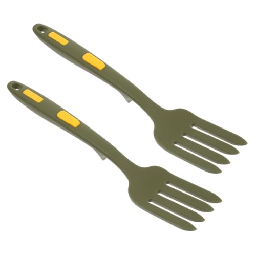 Warmhm 2 Stück Ergonomische Silikon Gabeln Multifunktionale Essgabeln für Küche und Haushalt Hitzebeständig Rutschfest Leicht zu Reinigen für Pasta und Warmhm 2 Stück Ergonomische Silikon Gabeln Multifunktionale Essgabeln für Küche und Haushalt Hitzebeständig Rutschfest Leicht zu Reinigen für Pasta und von Warmhm