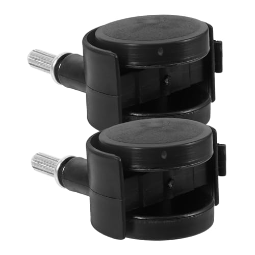 Warmhm 2 Stück Lenkrollen mit Bremse für Wäscheständer und Wagen Robuste Ersatzrollen Drehbar Langlebig Einfache Montage Kompatibel mit Wäscheständer und Transportwagen von Warmhm