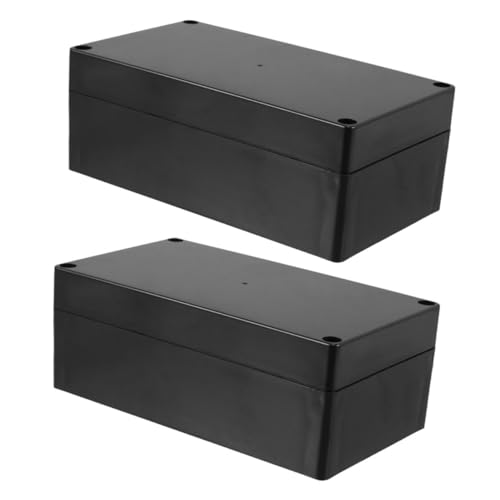 Warmhm 2 Stück Schwarze Wasserdichte Elektronikbox für Sicherheitsüberwachung Outdoor Schaltkasten Kunststoff Abzweigdose für Elektrische Projekte Warmhm 2 Stück Schwarze Wasserdichte Elektronikbox für Sicherheitsüberwachung Outdoor Schaltkasten Kunststoff Abzweigdose für Elektrische Projekte von Warmhm