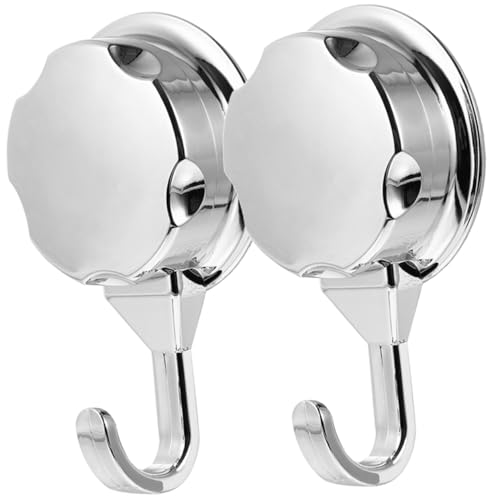 Warmhm 2 Stück Starker Saugnapf Wandhaken Abnehmbar Multifunktional für Bad Küche Schlafzimmer Kratzfrei Robust Bpa frei für Glatte Oberflächen Wie Glas Spiegel Fliesen von Warmhm
