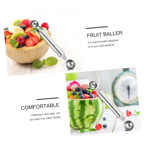Warmhm 2 Stück Teiliges Edelstahl Fruit Scoop mit Doppelkopf Multifunktionales Obstlöffel Schnitzwerkzeug für Melonen Äpfel Birnen Langlebig Rostfrei für Obstsalate und Dekoration Warmhm 2 Stück Teiliges Edelstahl Fruit Scoop mit Doppelkopf Multifunktionales Obstlöffel Schnitzwerkzeug für Melonen Äpfel Birnen Langlebig Rostfrei für Obstsalate und Dekoration von Warmhm