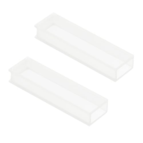 Warmhm 2 Stück Teiliges Glas Küvette Hochtransparente Labor Küvetten für Spektrophotometer Kompatibel mit UV vis Spektralanalyse Praktische Mikro Küvetten für Präzise Laboruntersuchungen von Warmhm