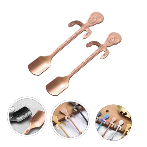 Warmhm 2 Stück Teiliges Halloween Kaffeelöffel aus Edelstahl Roségold Dicke Rostfreie Rührlöffel mit Verlängertem Griff für Sicheres Mischen von Kaffee und Getränken Warmhm 2 Stück Teiliges Halloween Kaffeelöffel aus Edelstahl Roségold Dicke Rostfreie Rührlöffel mit Verlängertem Griff für Sicheres Mischen von Kaffee und Getränken von Warmhm