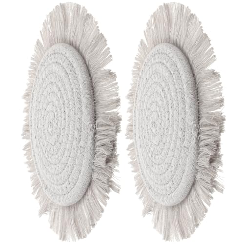 Warmhm 2 Stück Teiliges Set Woven Bowl Placemat mit Quasten Isolierte Baumwollunterlage für Schalen Hitzebeständig Waschbar Innenmaß Tischschutz für Esstisch und Schreibtisch Warmhm 2 Stück Teiliges Set Woven Bowl Placemat mit Quasten Isolierte Baumwollunterlage für Schalen Hitzebeständig Waschbar Innenmaß Tischschutz für Esstisch und Schreibtisch von Warmhm