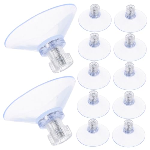 Warmhm 20 Stück Schraub-saugnäpfe mit Mutter Transparente Sauger für Stabile Befestigung Wiederverwendbar Kratzfrei für Bad Küche Glas Fenster Möbel und Wandmontage von Warmhm