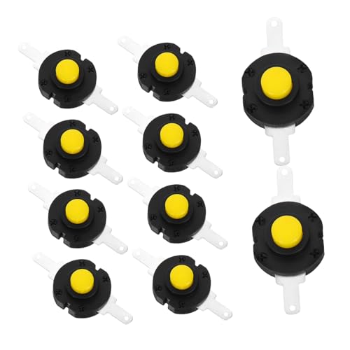 Warmhm 20 Stück Selbstsichernder Druckknopf Mikro Schalter für Taschenlampen Einrastender Schalter für DIY Geeignet für Verschiedene Anwendungen Kompakt und Benutzerfreundlich von Warmhm