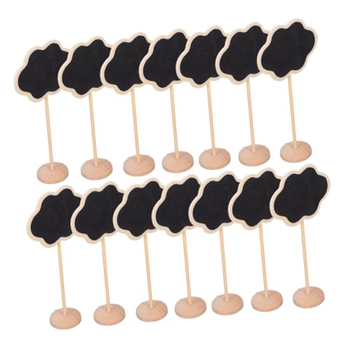 Warmhm 20 Stück Teiliges Mini Kreidetafel mit Standfuß Wolkenform Abwischbare Holztafeln für Küche Buffet Tischkarten Wiederverwendbare Notizen und Preisschilder Vielseitig und Langlebig von Warmhm
